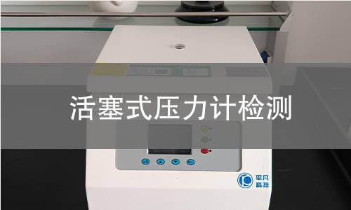 活塞式压力计检测