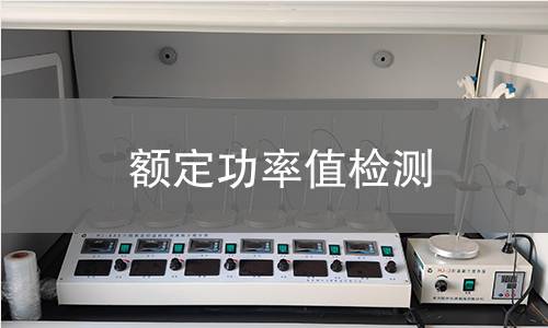 额定功率值检测