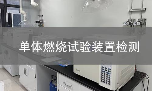 单体燃烧试验装置检测