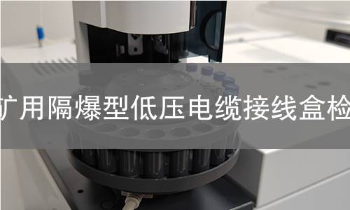 矿用隔爆型低压电缆接线盒检测
