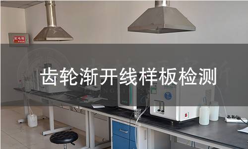 齿轮渐开线样板检测