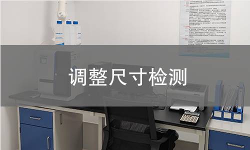 调整尺寸检测