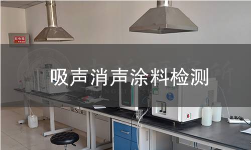 吸声消声涂料检测
