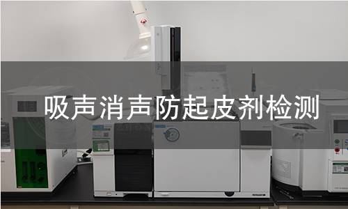 吸声消声防起皮剂检测