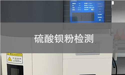 硫酸钡粉检测