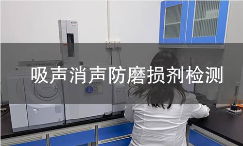 吸声消声防磨损剂检测