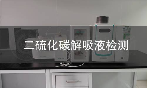 二硫化碳解吸液检测