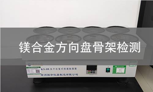 镁合金方向盘骨架检测