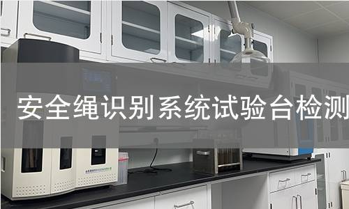 安全绳识别系统试验台检测