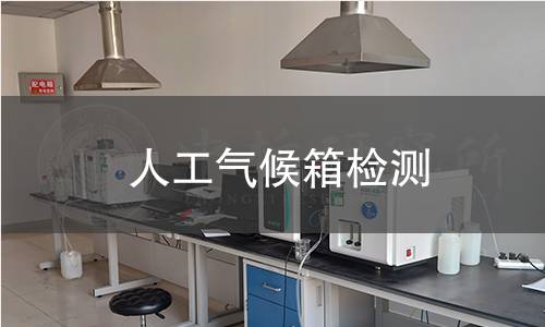 人工气候箱检测