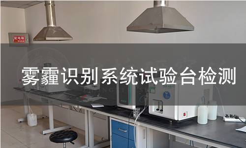 雾霾识别系统试验台检测