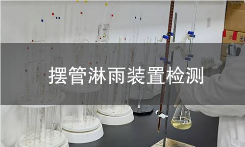 摆管淋雨装置检测