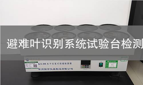 避难叶识别系统试验台检测