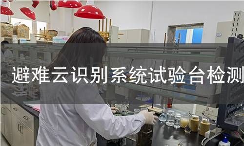 避难云识别系统试验台检测