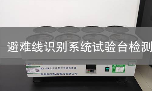 避难线识别系统试验台检测