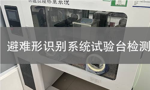 避难形识别系统试验台检测
