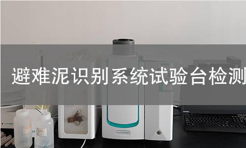 避难泥识别系统试验台检测