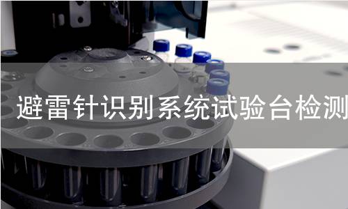 避雷针识别系统试验台检测