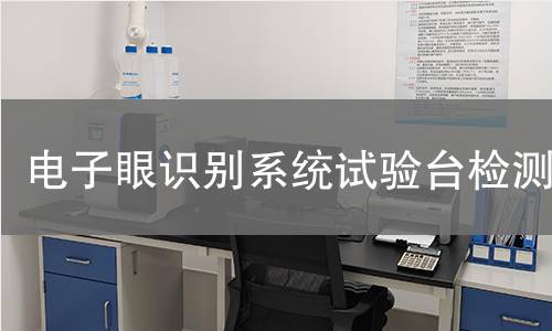 电子眼识别系统试验台检测