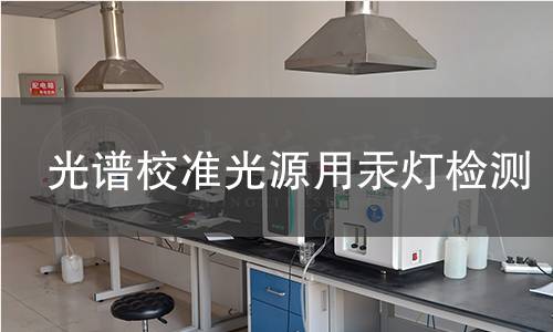 光谱校准光源用汞灯检测