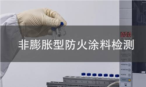 非膨胀型防火涂料检测